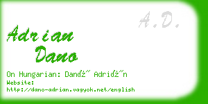 adrian dano business card